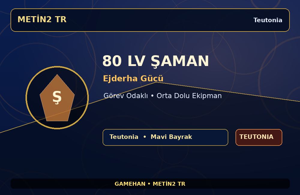 80 Lv Ejderha Gücü Şaman | Teutonia | Görev Odaklı