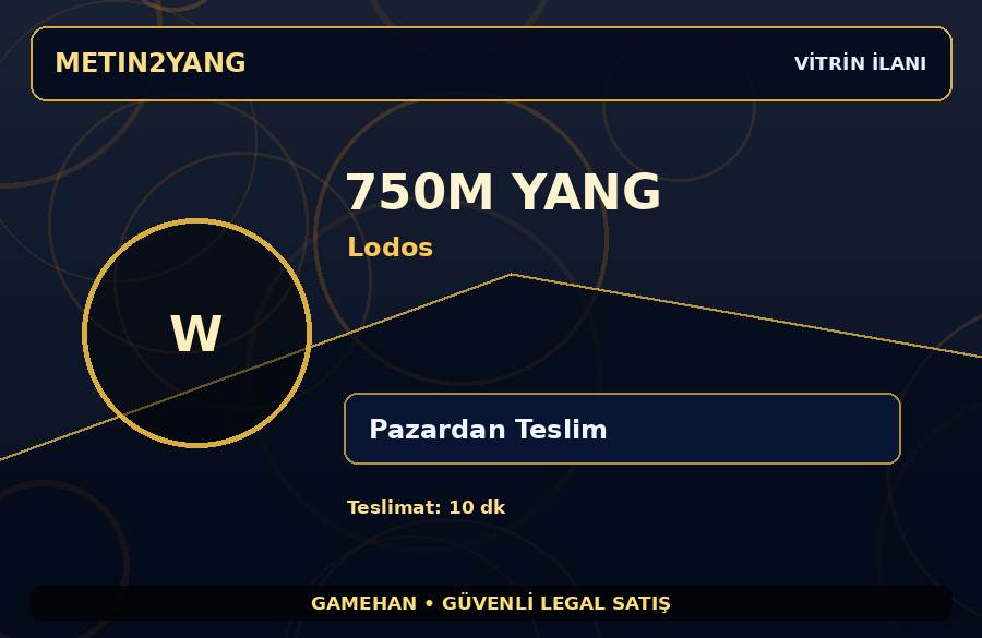 Lodos Sunucusu 750M Yang | Güvenli İşlem