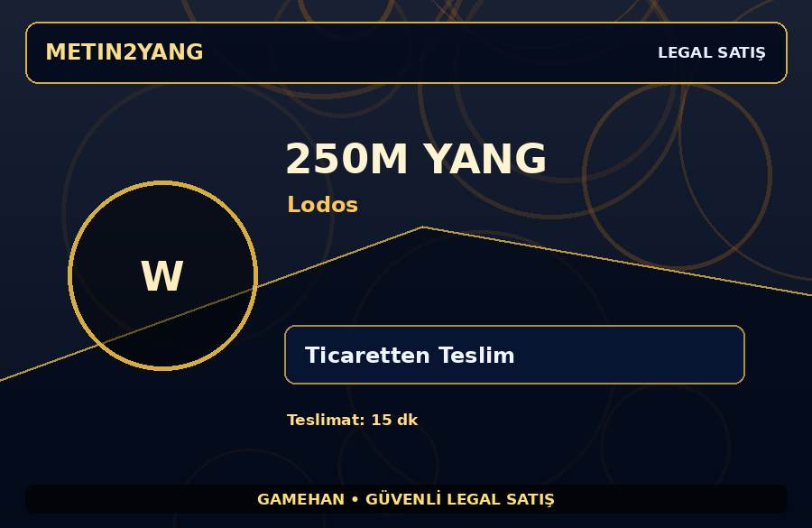 Lodos Sunucusu 250M Yang | Hızlı İşlem