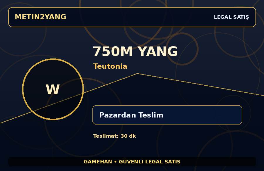 750M Yang - Teutonia | Güvenli Teslimat | Stoklu