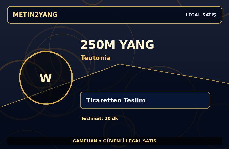 Teutonia Sunucusu 250M Yang | Kısa Sürede Teslim