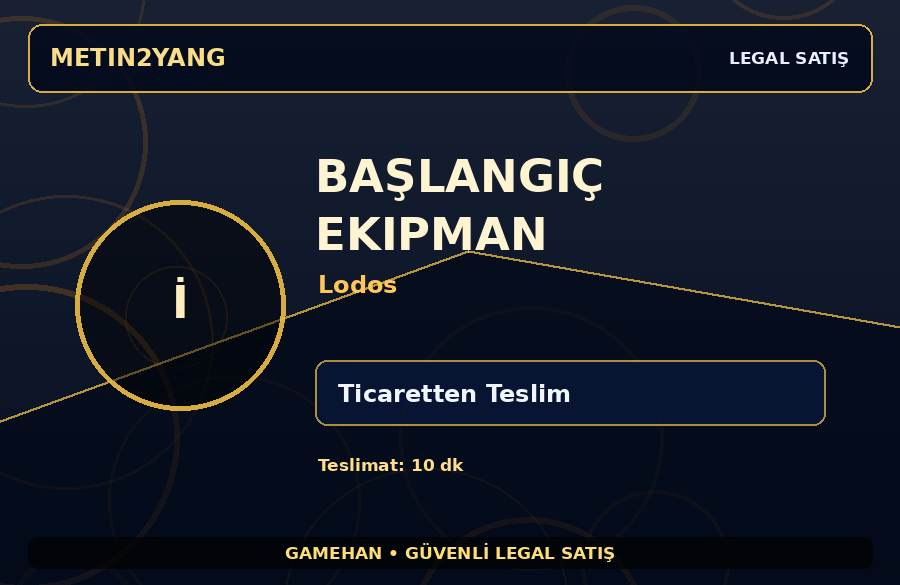 Lodos Sunucusu Başlangıç Ekipman Paketi | Hızlı İşlem