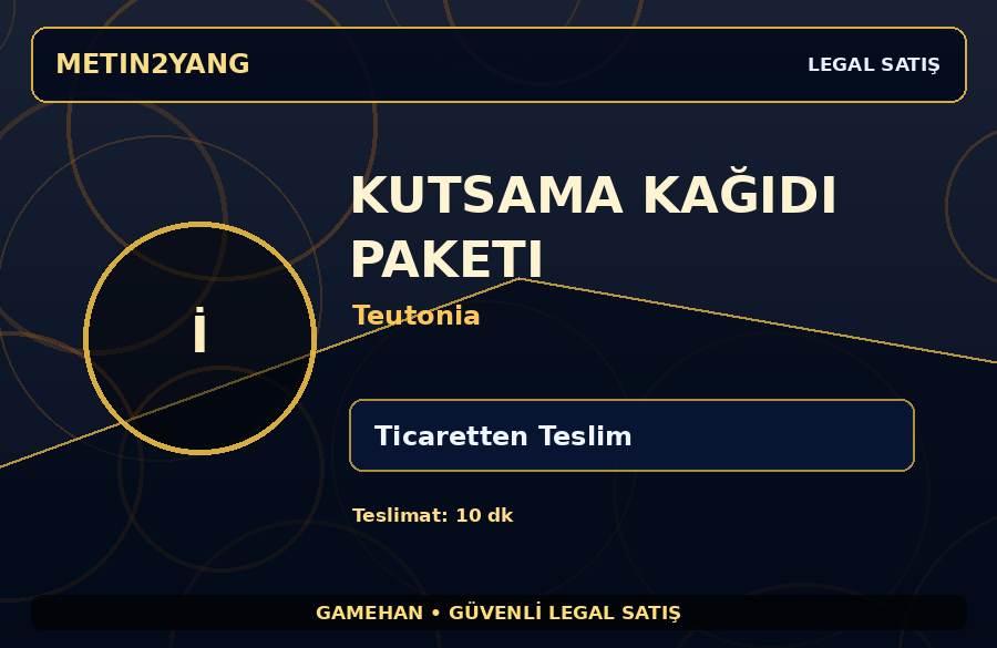 Kutsama Kağıdı Paketi | Teutonia | Ticaretten Teslim | Kısa Sürede Teslim