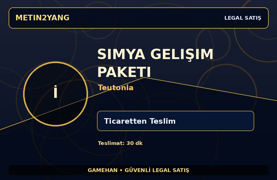 Simya Gelişim Paketi - Teutonia | Güvenli Teslimat | Kısa Sürede Teslim