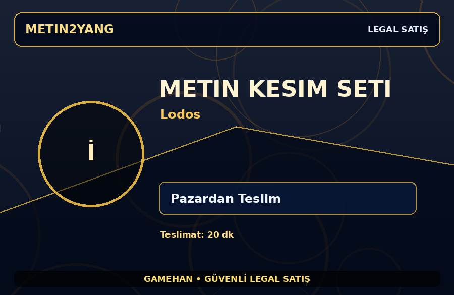 Lodos Sunucusu Metin Kesim Seti | Güvenli İşlem