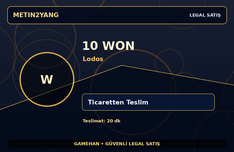 Lodos Sunucusu 10 Won | Satıcı Teslimatı