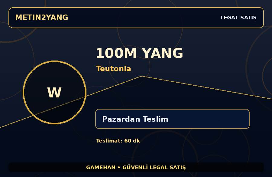 Teutonia Sunucusu 100M Yang | Stoklu