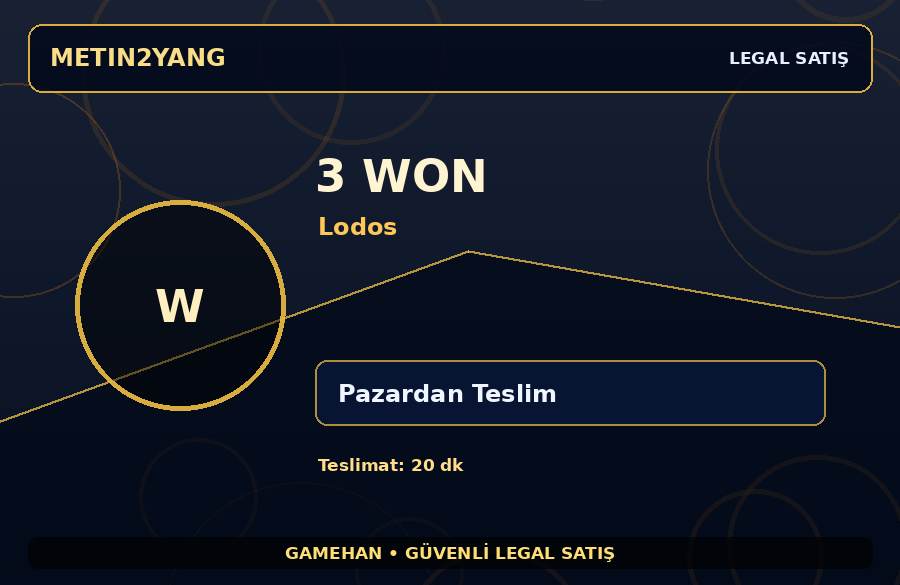 Metin2 TR Lodos 3 Won | Hızlı Teslim | Güvenli İşlem