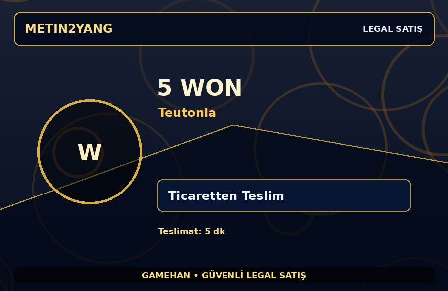 Teutonia Sunucusu 5 Won | Kısa Sürede Teslim