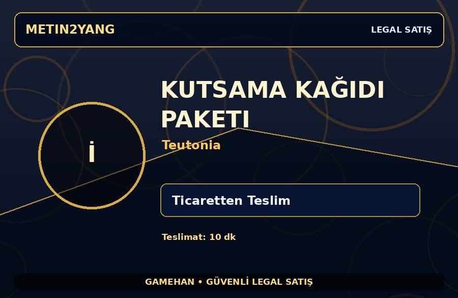 Teutonia Kutsama Kağıdı Paketi | Ticaretten Teslim | Günlük Teslimat