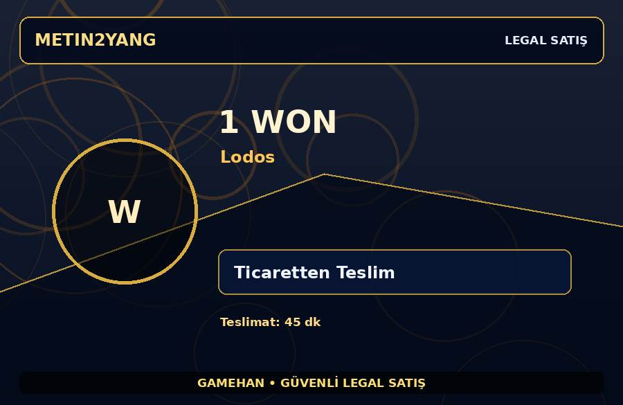 Lodos Sunucusu 1 Won | Hızlı İşlem