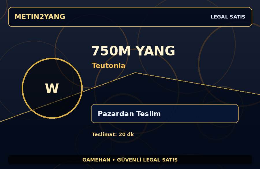 Teutonia 750M Yang | Pazardan Teslim | Stoklu