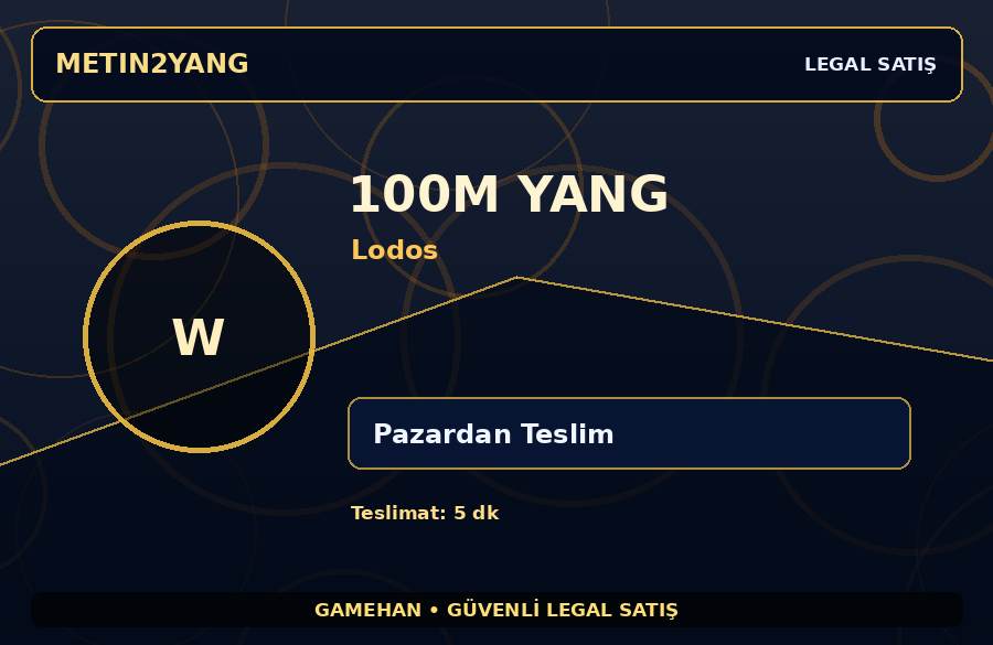 Lodos Sunucusu 100M Yang | Güvenli İşlem