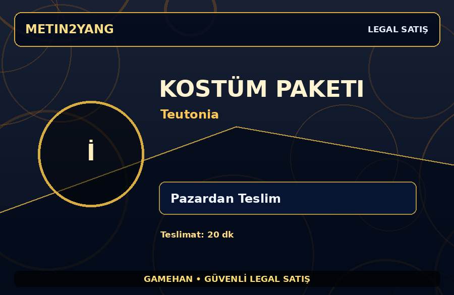 Kostüm Paketi - Teutonia | Güvenli Teslimat | Stoklu