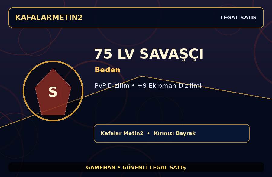 75 Lv Beden Savaşçı | PvP Dizilim | Kafalar Metin2 | Ekipmanlı