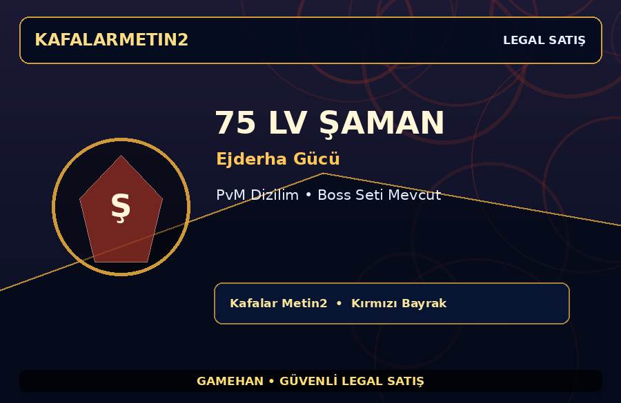 PvM Dizilim 75 Lv Ejderha Gücü Şaman | Kafalar Metin2 | Hızlı Teslim