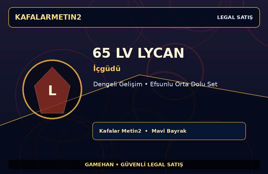 65 Lv İçgüdü Lycan | Ekipmanlı Hesap | Kafalar Metin2 | Ekipmanlı