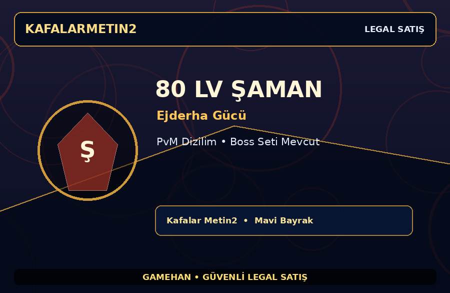 PvM Dizilim 80 Lv Ejderha Gücü Şaman | Kafalar Metin2 | Ekipmanlı