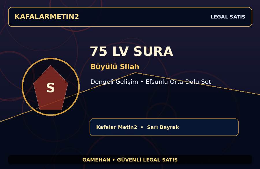 75 Seviye Sura | Büyülü Silah | Dengeli Gelişim | Kafalar Metin2 | Farm İçin Uygun
