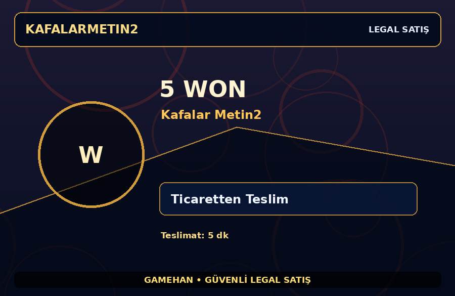 Kafalar Metin2 5 Won | Ticaretten Teslim | Stoklu