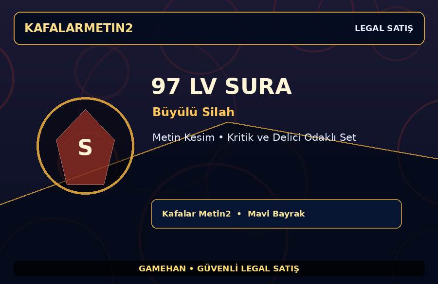 97 Seviye Sura | Büyülü Silah | Metin Kesim | Kafalar Metin2 | Boss İçin Uygun