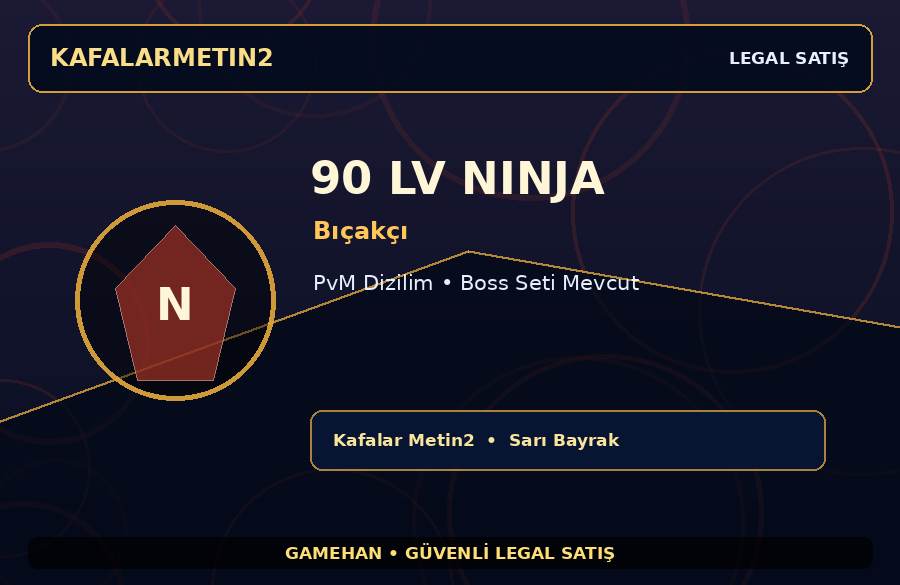 Kafalar Metin2 90 Lv Bıçakçı Ninja | PvM Dizilim | Farm İçin Uygun