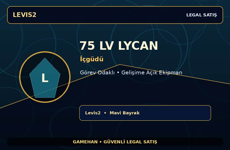 75 Lv İçgüdü Lycan | Ekipmanlı Hesap | Levis2 | Hazır Dizilim