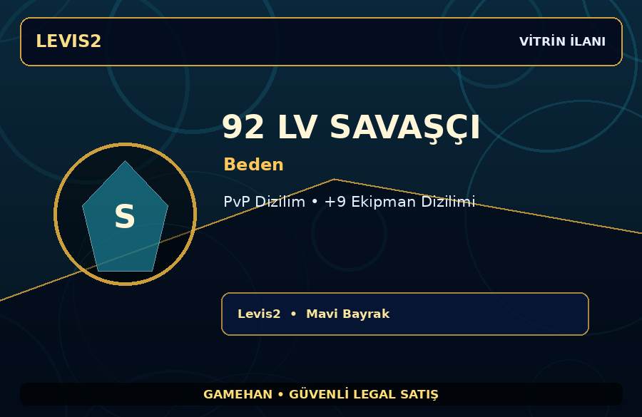 92 Lv Beden Savaşçı | PvP Dizilim | Levis2