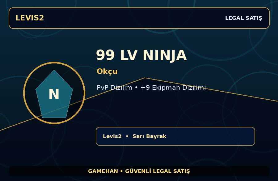 Levis2 99 Lv Okçu Ninja | PvP Dizilim | Ekipmanlı