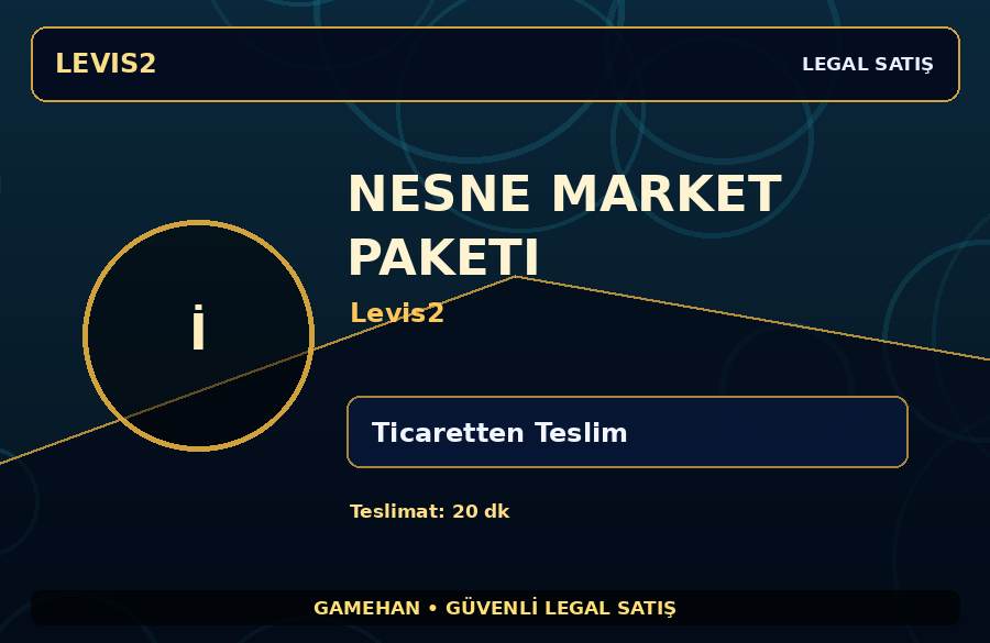 Levis2 Nesne Market Paketi Paketi | Güvenli İşlem