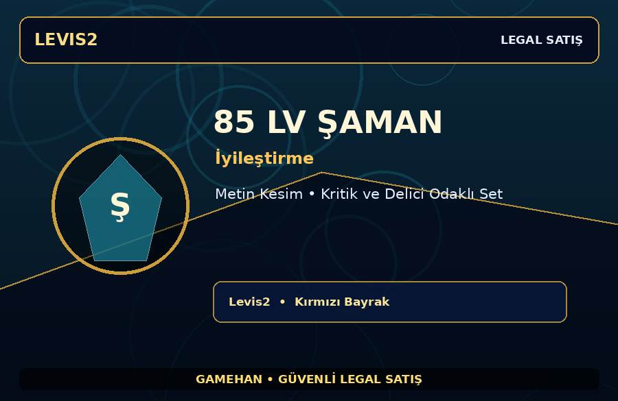 Metin Kesim 85 Lv İyileştirme Şaman | Levis2 | Boss İçin Uygun