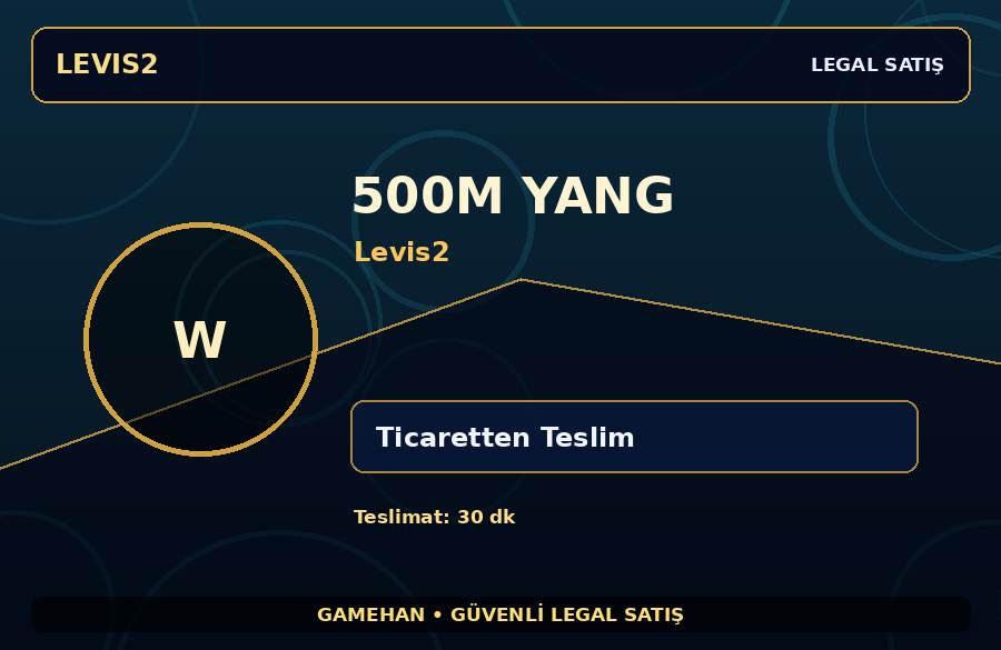 Levis2 500M Yang | Ticaretten Teslim | Satıcı Teslimatı