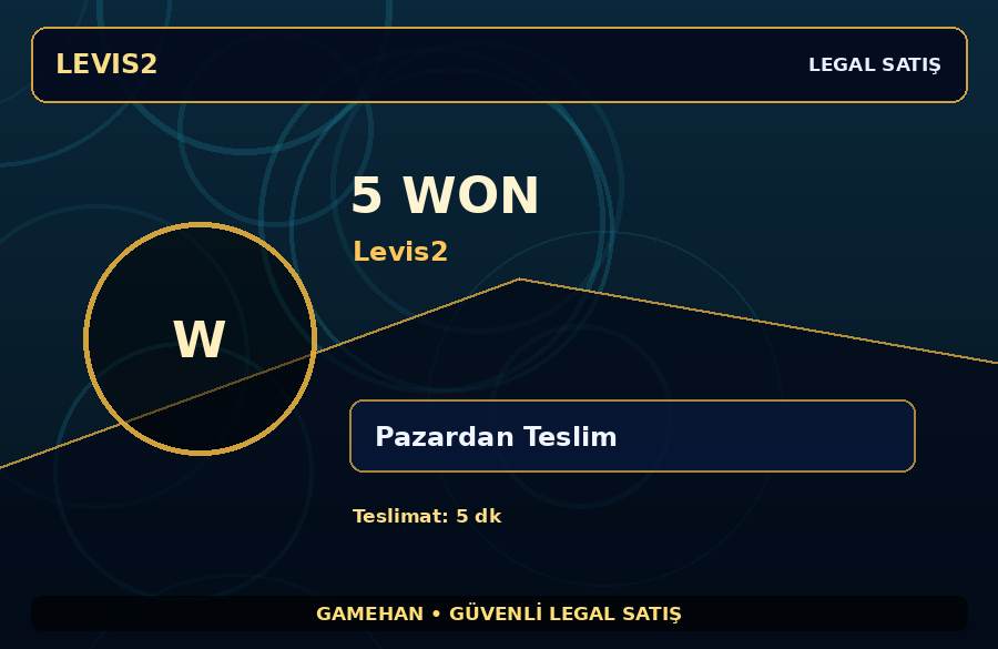 5 Won | Levis2 | Kısa Sürede Teslim
