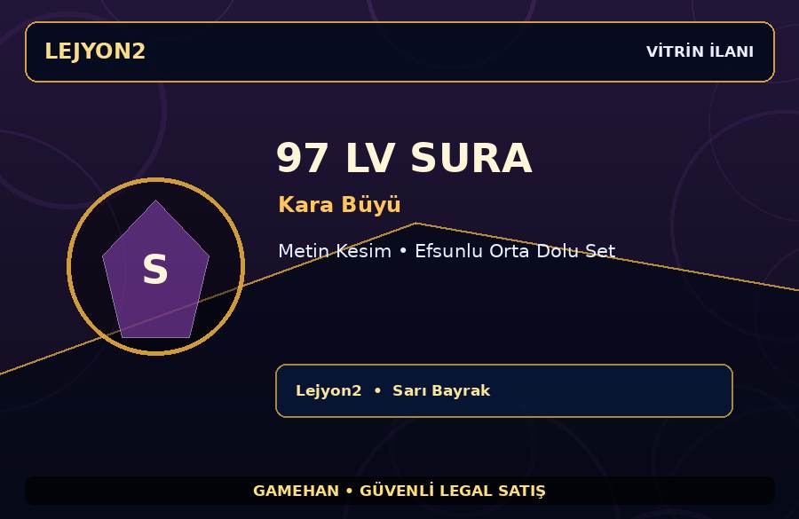 97 Seviye Sura | Kara Büyü | Metin Kesim | Lejyon2 | Boss İçin Uygun