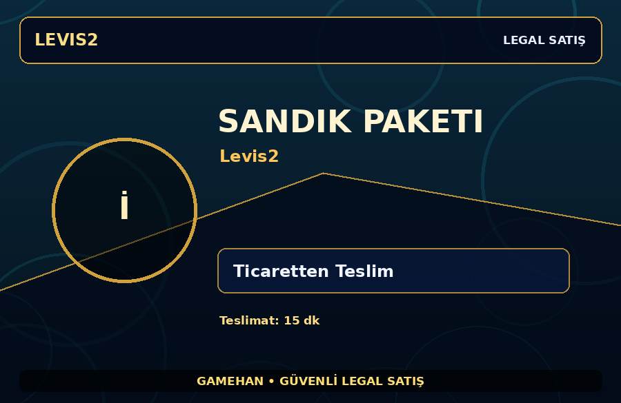 Levis2 Sandık Paketi | Güvenli Teslimat | Güvenli İşlem