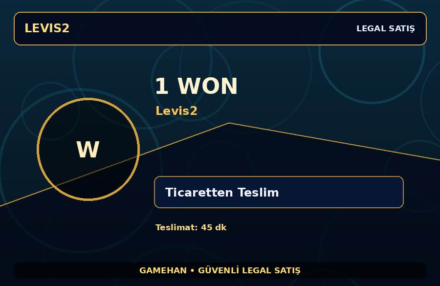 1 Won | Levis2 | Günlük Teslimat