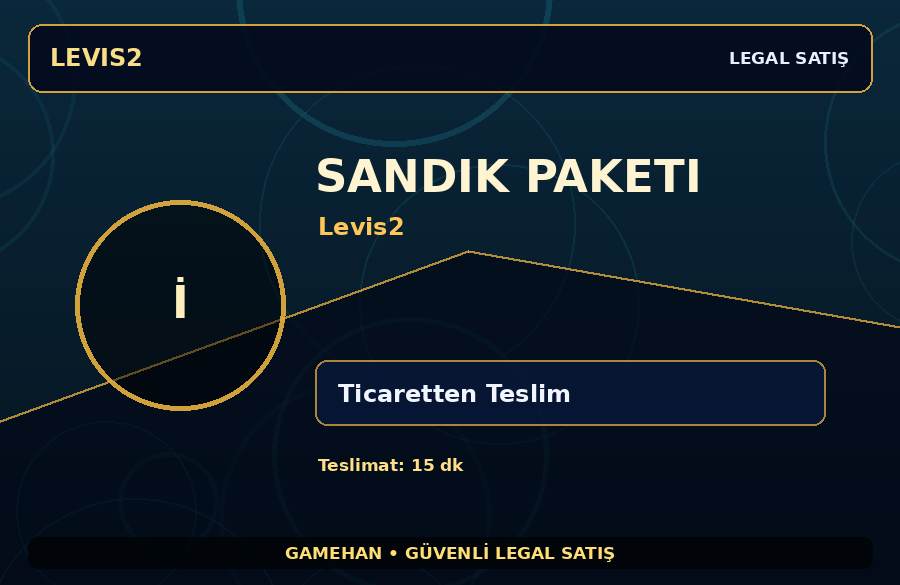 Levis2 Sandık Paketi Paketi | Satıcı Teslimatı