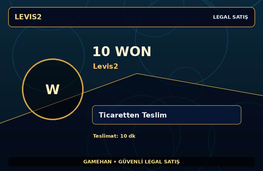 10 Won | Levis2 | Güvenli İşlem