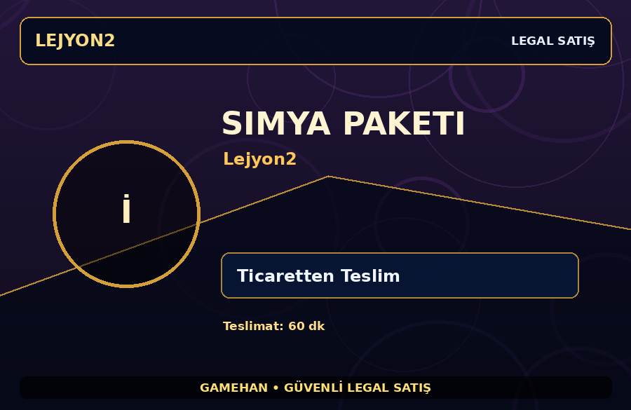 Simya Paketi - Lejyon2 | Hızlı Teslim | Günlük Teslimat