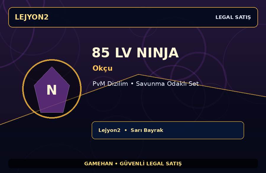 Lejyon2 85 Lv Okçu Ninja | PvM Dizilim | Gelişime Açık