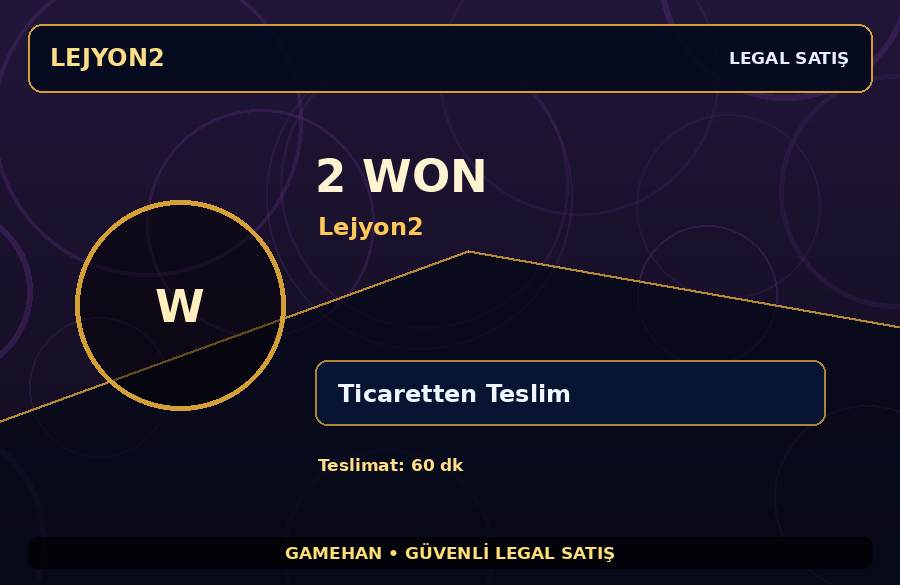 Lejyon2 2 Won | Güvenli Teslimat | Satıcı Teslimatı