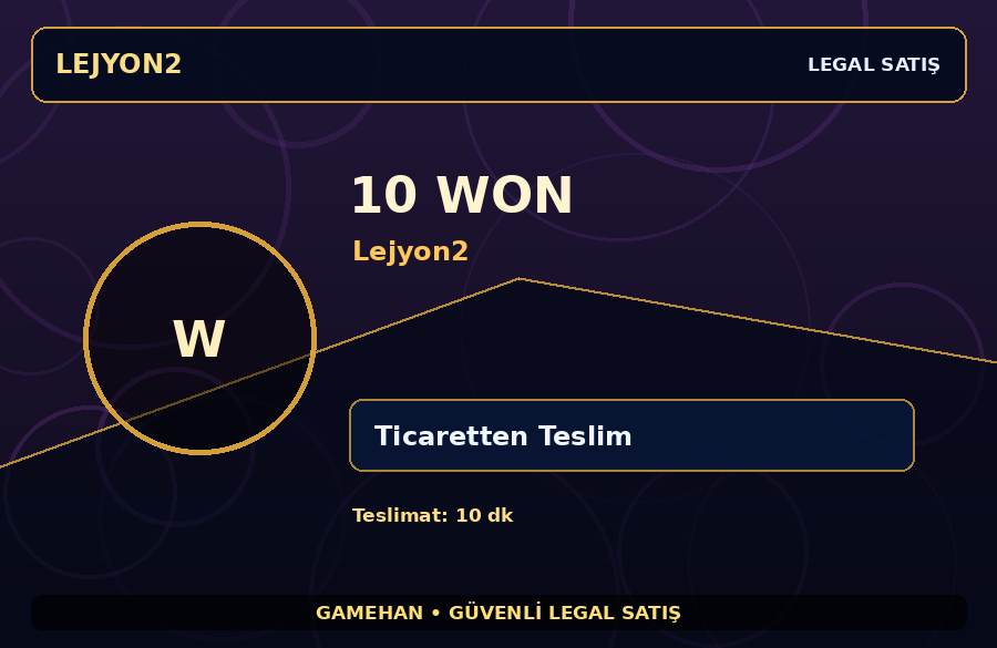 10 Won | Lejyon2 | Satıcı Teslimatı