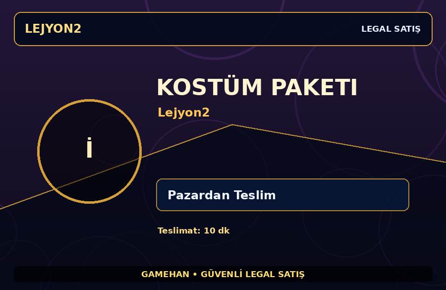 Lejyon2 Kostüm Paketi | Pazardan Teslim | Stoklu