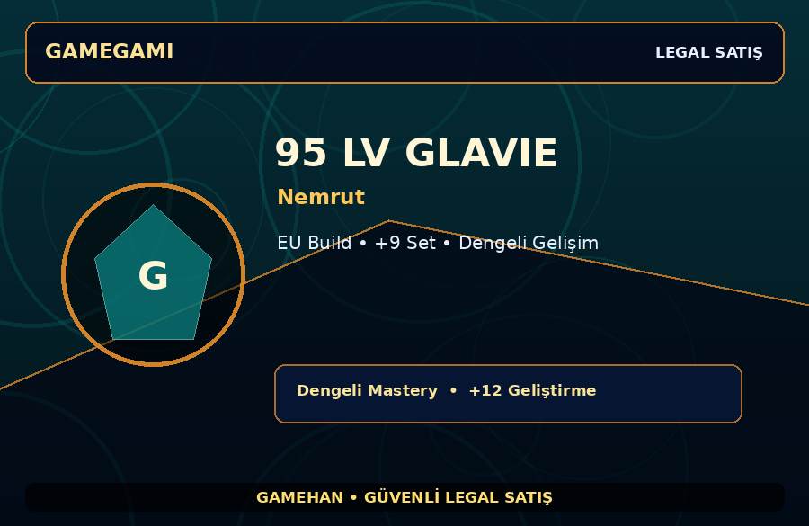 Nemrut Glavie | +9 Set | 95 Level | 100M Gold Kapasiteli