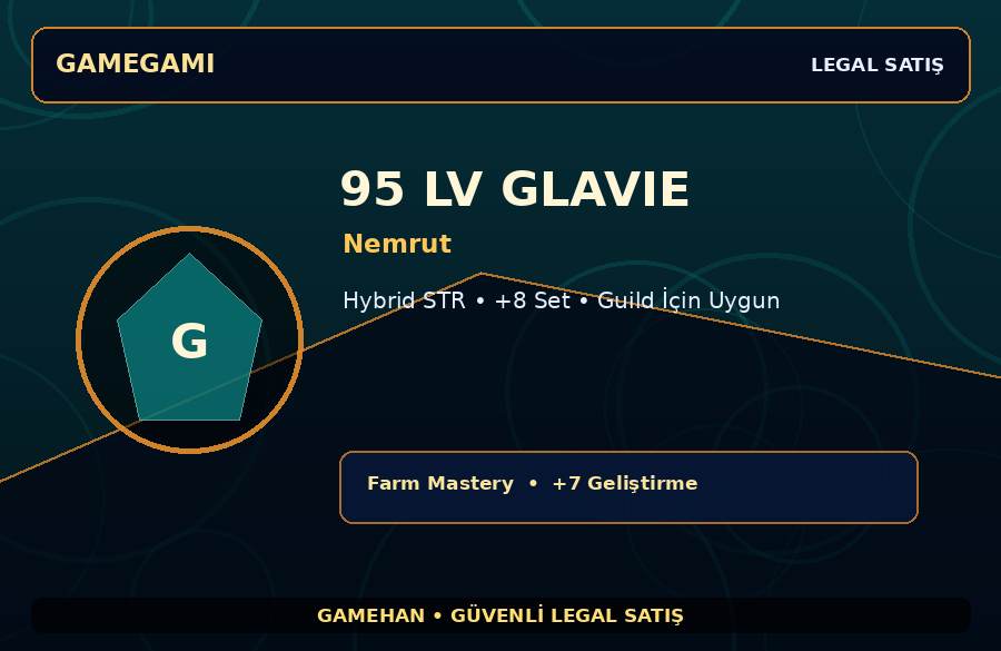 Nemrut 95 Lv Glavie | Hybrid STR | +7 Set | 750M Gold Kapasiteli