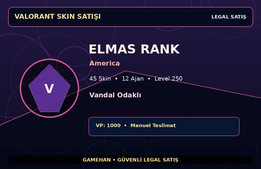 America Skinli Valorant Hesabı | 45 Skin | Level 250 | 12 Ajan