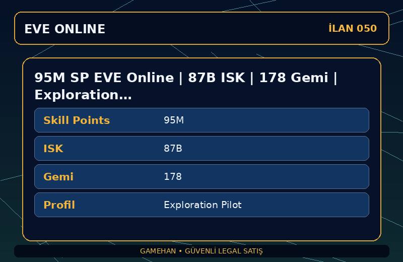 95M SP EVE Online | 87B ISK | 178 Gemi | Exploration Pilot