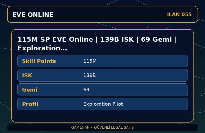 115M SP EVE Online | 139B ISK | 69 Gemi | Exploration Pilot