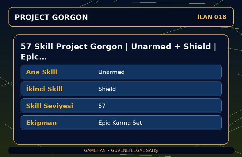 57 Skill Project Gorgon | Unarmed + Shield | Epic Karma Set | Blacksmithing