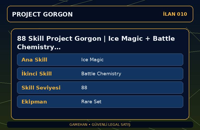 88 Skill Project Gorgon | Ice Magic + Battle Chemistry | Rare Set | Leatherworking